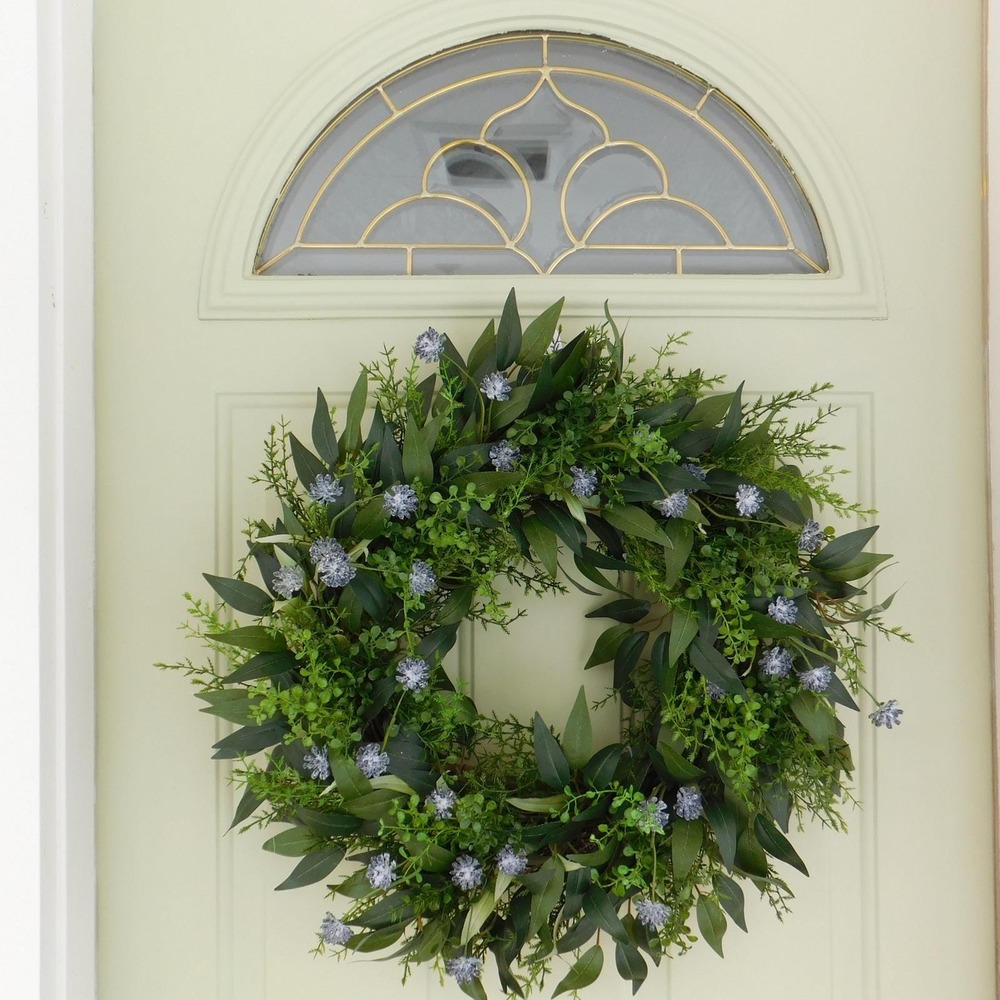 Artificial Year Round Greenry Wreath, English Garden Housewarming Gift‎